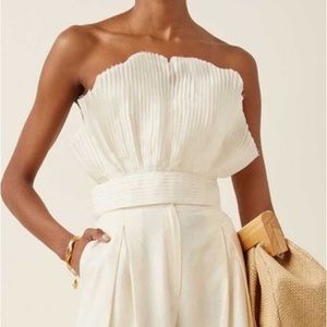 Andres Otalora Gingko White Top 10 nwt